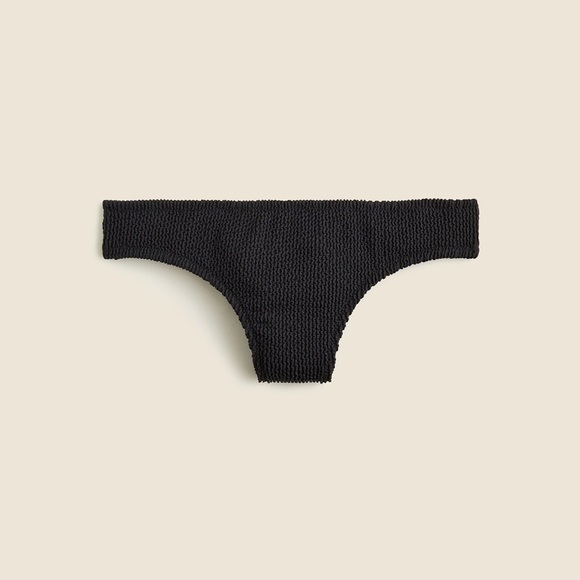 J. Crew Heritage Textured O-ring Bandeau Bikini Top&Bottom BP264 Sz 2X Black NWT - Picture 4 of 8